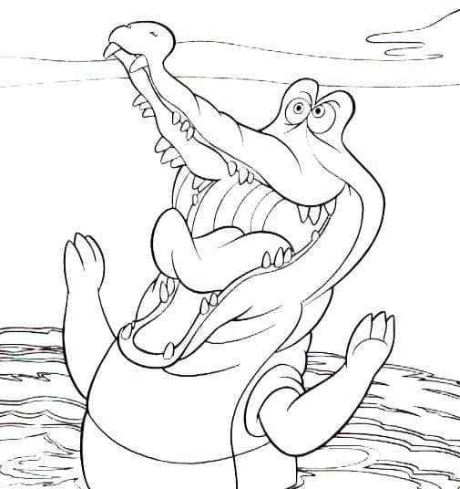 Zeichne Krokodil Tick Tock