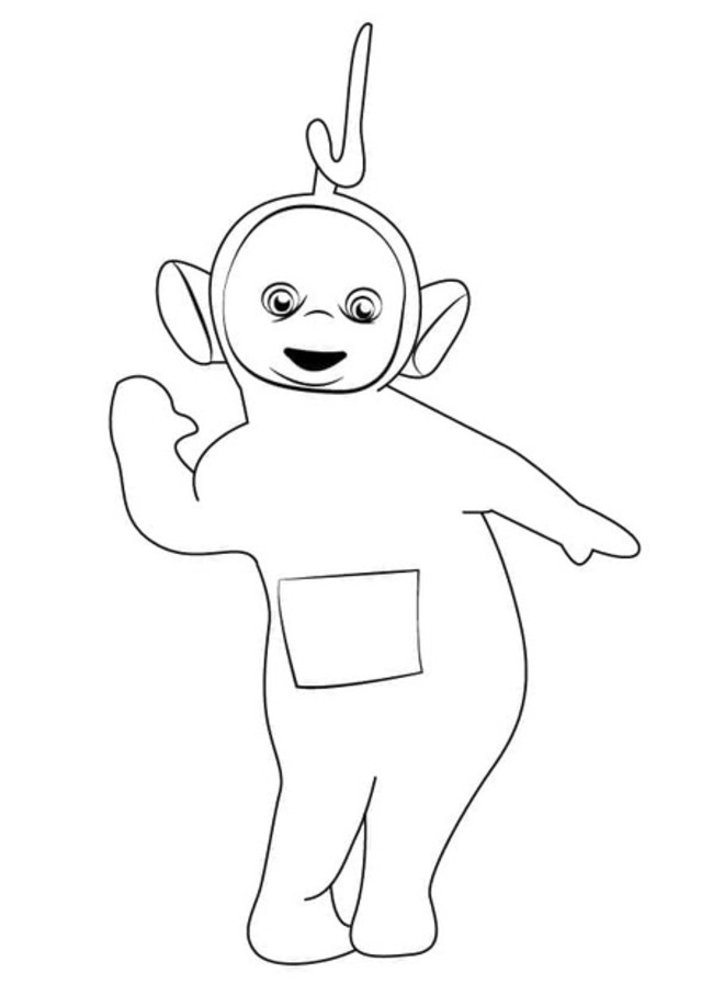 Zeichne Laa-Laa in Teletubbies