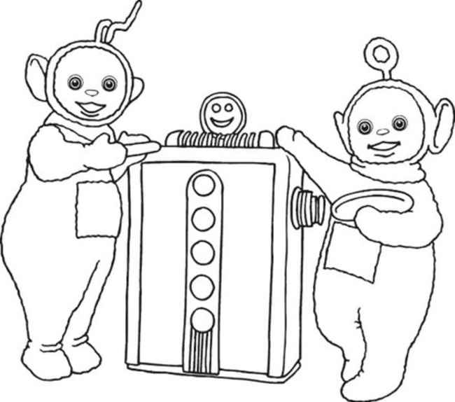 Zeichne Laa-Laa und Po aus Teletubbies