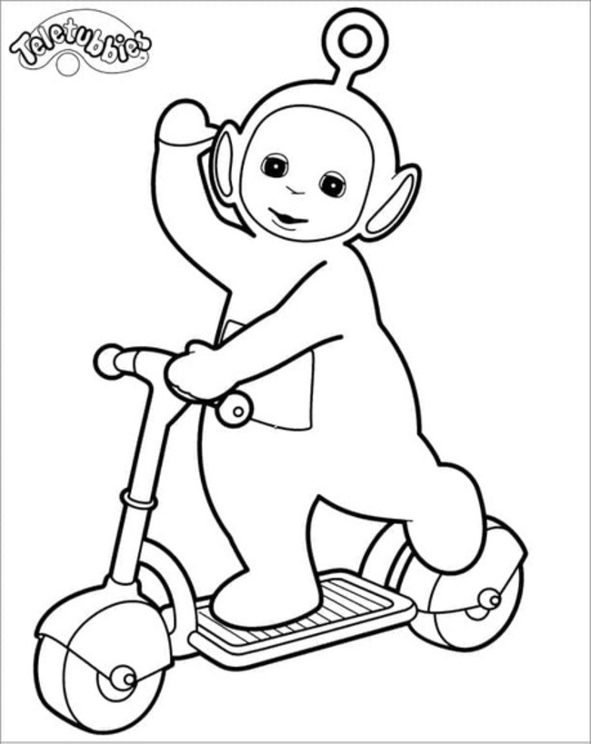 Zeichne Po aus Teletubbies