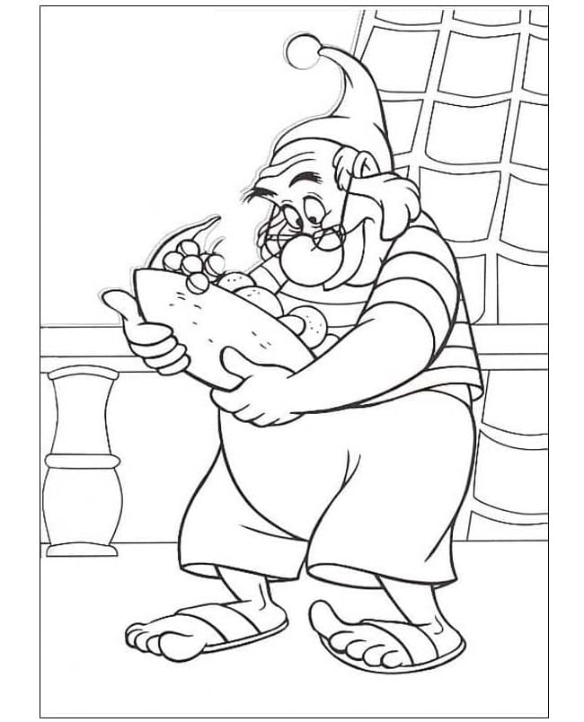 Zeichne Smee aus Peter Pan