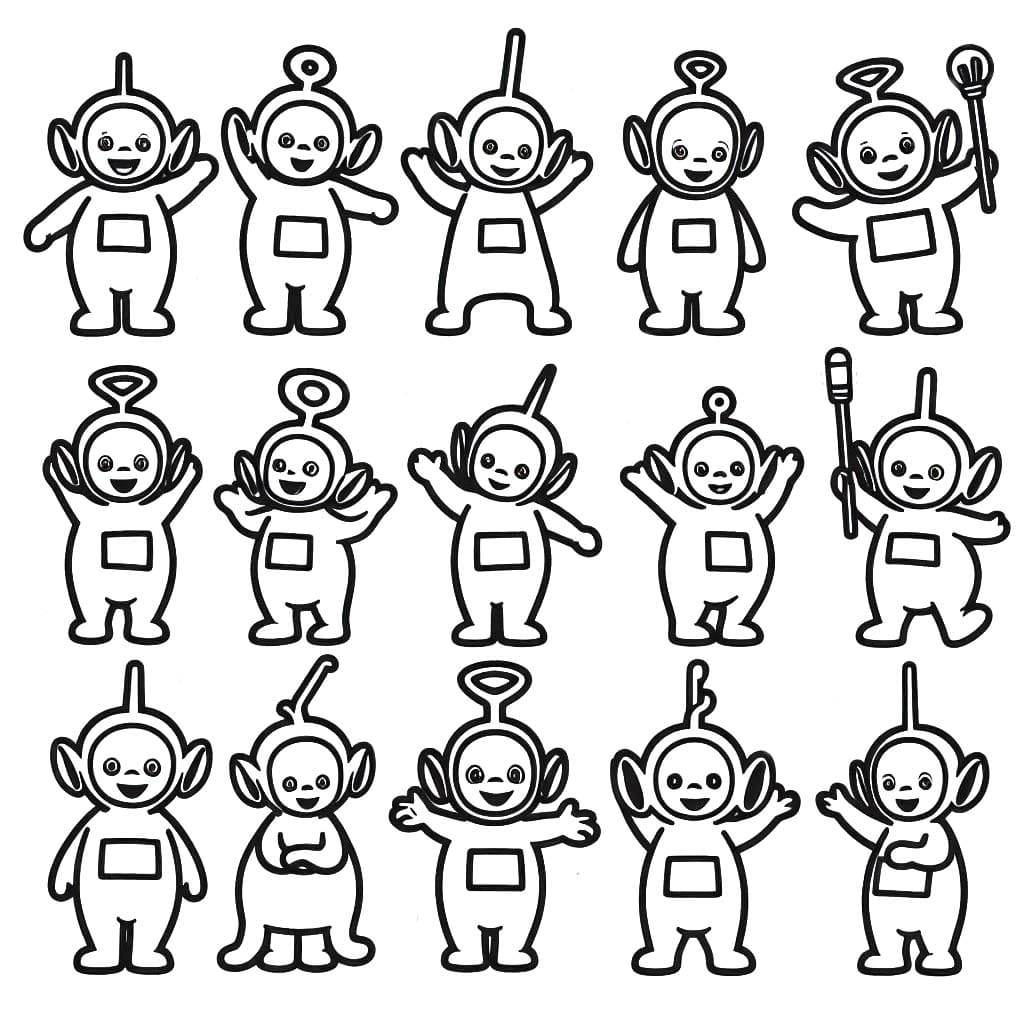 Zeichne Teletubbies 1