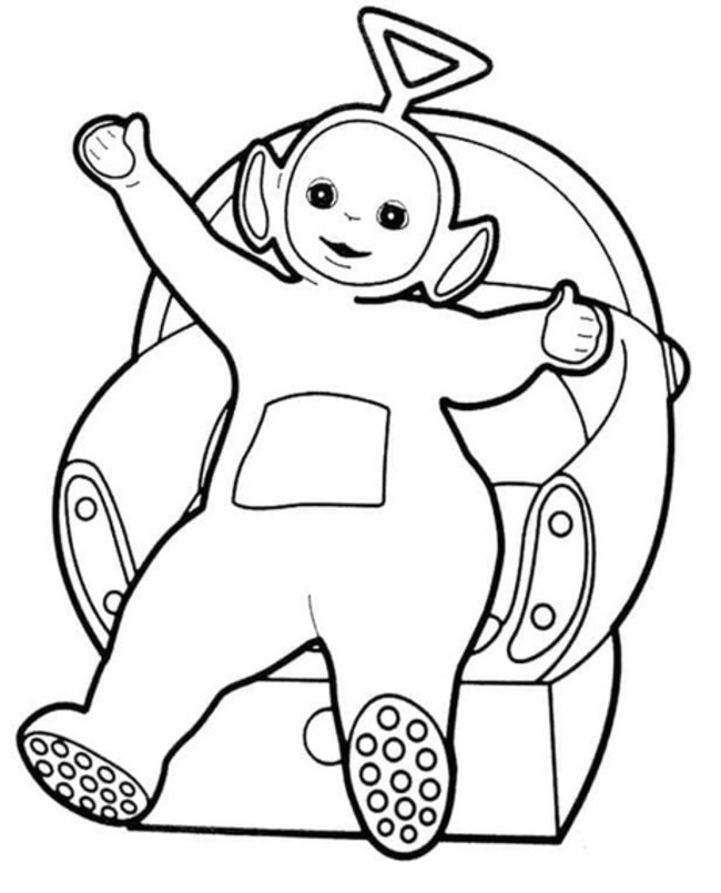 Zeichne Teletubbies Tinky Winky