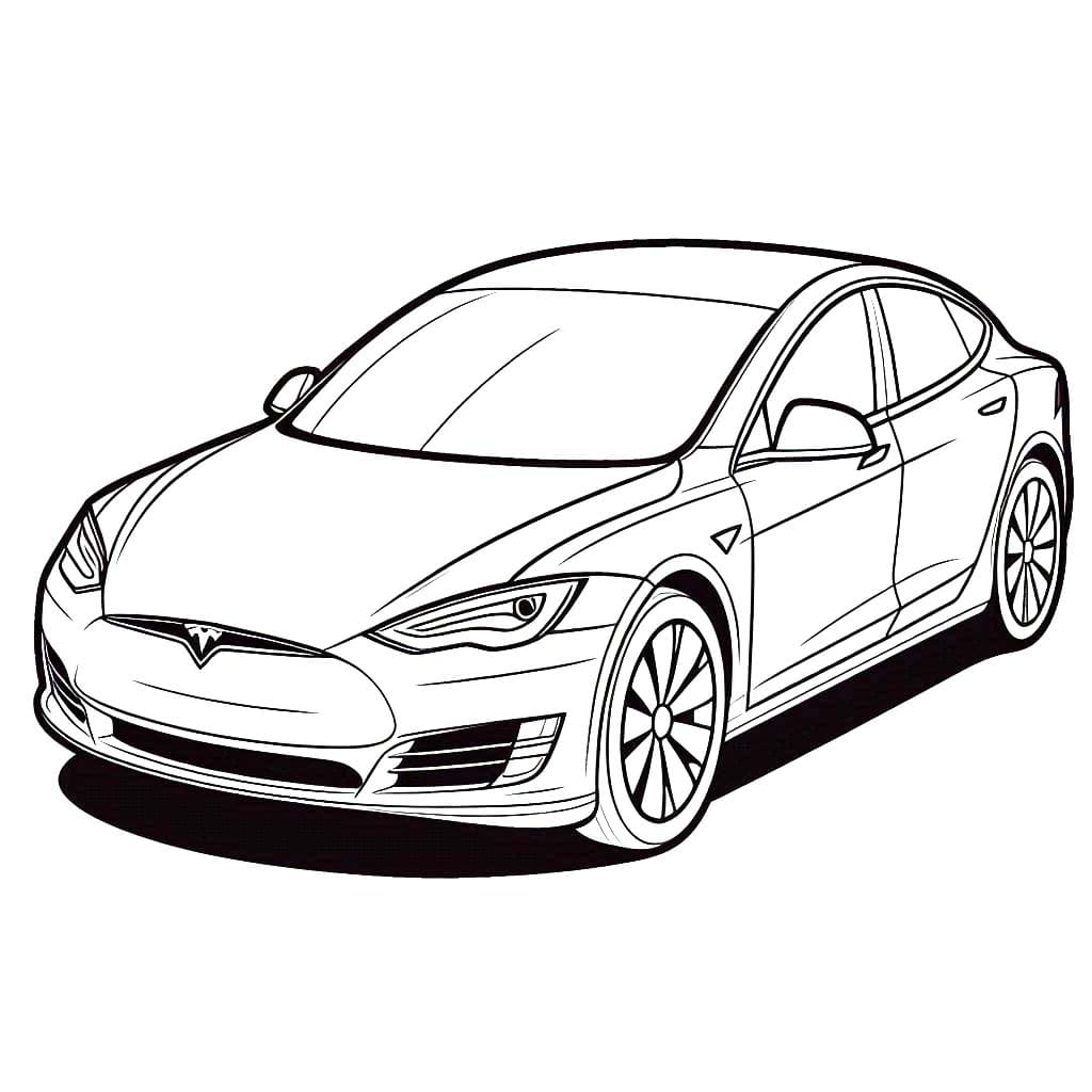 Zeichne Tesla 2