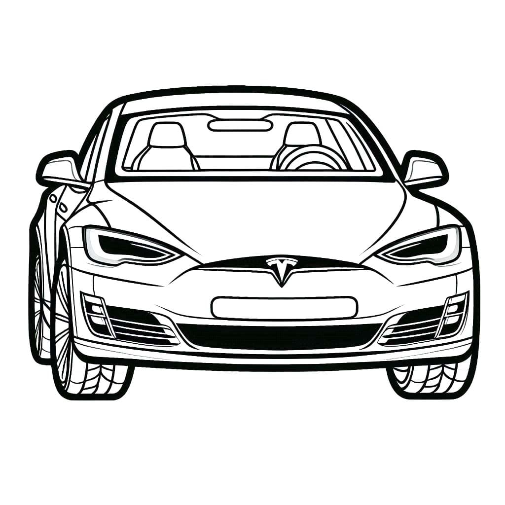 Zeichne Tesla 3