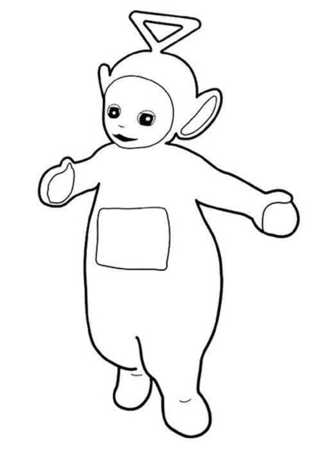 Zeichne Tinky Winky zum Ausdrucken
