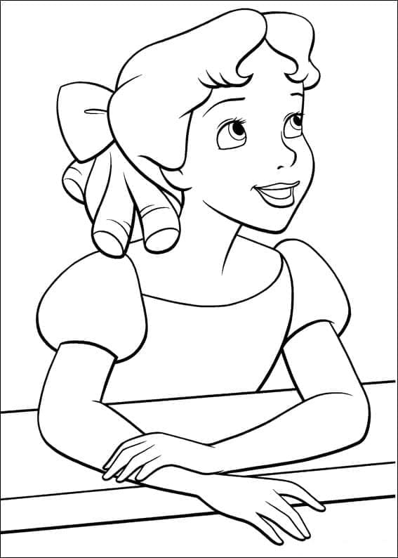 Zeichne Wendy aus Peter Pan