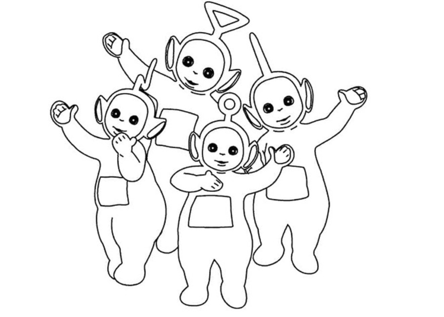 Zeichne entzückende Teletubbies
