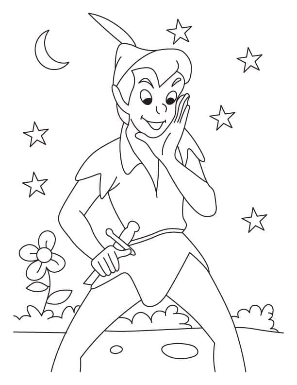 Ausmalbilder Peter Pan