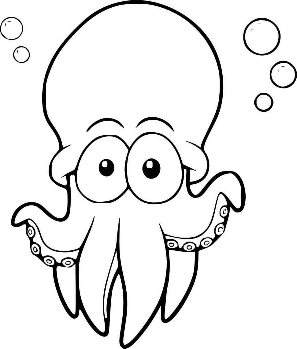 Zeichnen Oktopus Niedlich