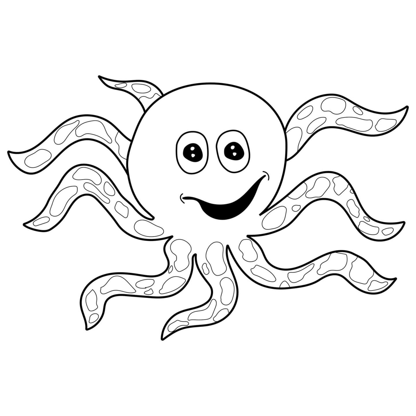 Zeichnen Oktopus sehr basisch