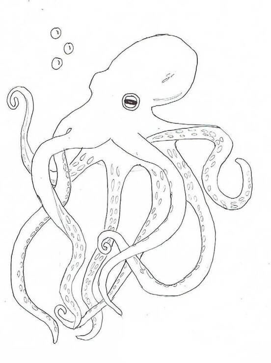Zeichnen Oktopus