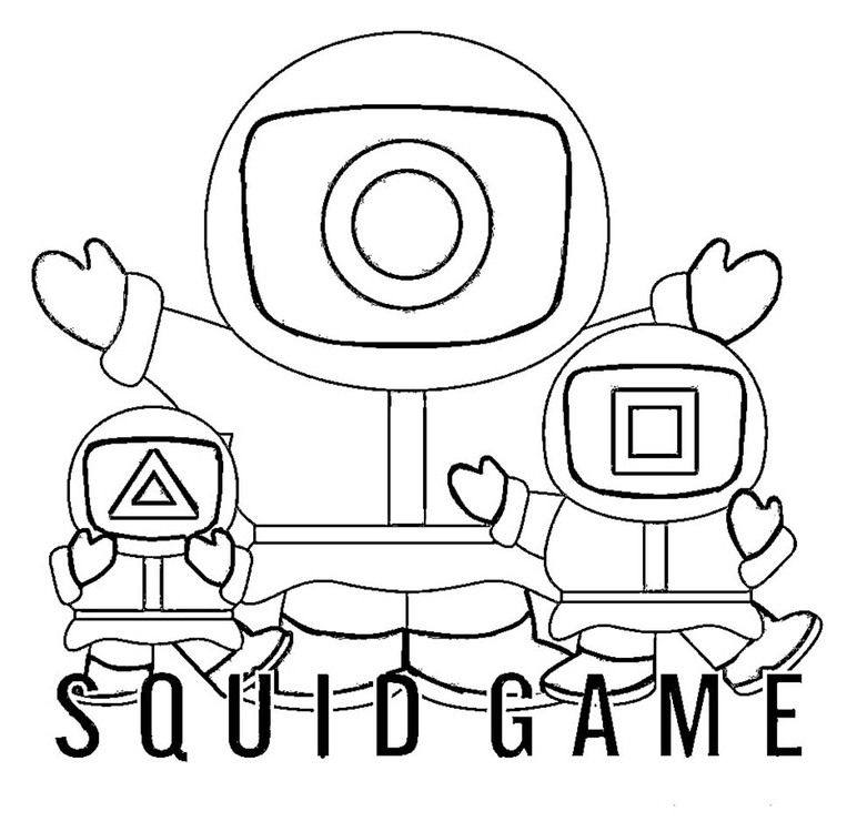 Zeichnen Squid Game kostenlos