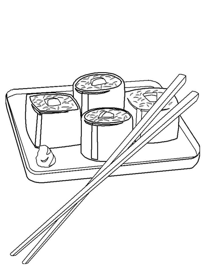 Zeichnen Sushi für Kinder