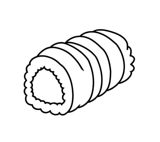Zeichnen Sushi schlicht