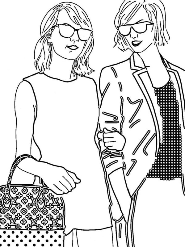 Zeichnen Taylor Swift und Freund