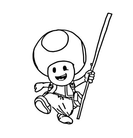 Zeichnen Toad bei Kindern