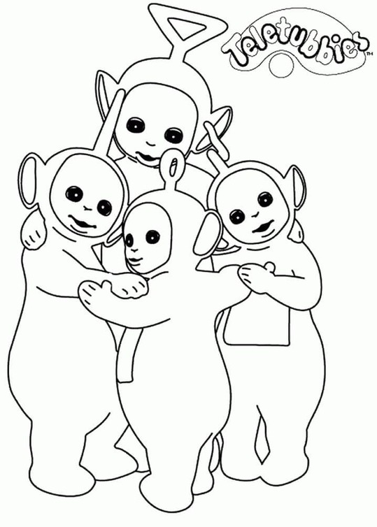 Zeichnen drucken Teletubbies