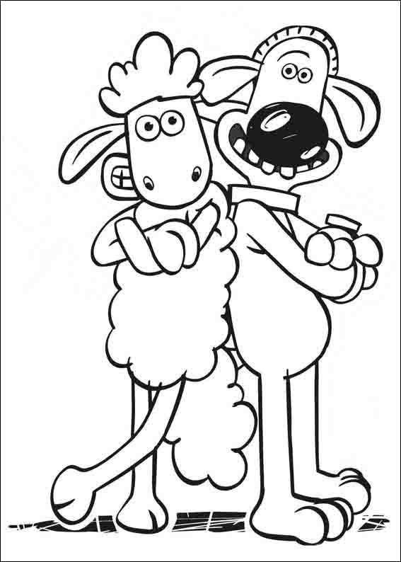 Zeichnen frei Shaun das Schaf basisch