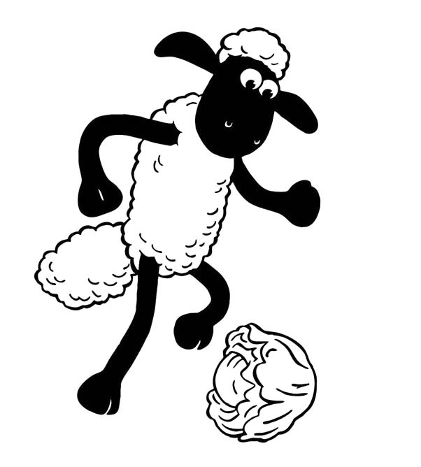 Zeichnen frei Shaun das Schaf druckbar