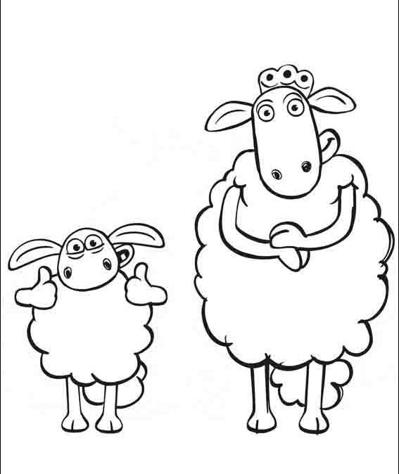 Zeichnen frei Shaun das Schaf schlicht