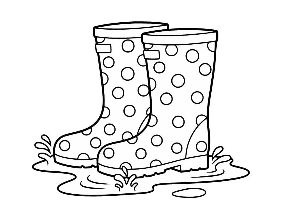 Bild Gummistiefel druckbar
