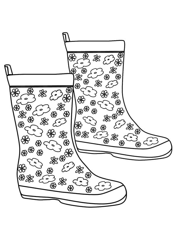 Bild Gummistiefel kostenlos druckbar