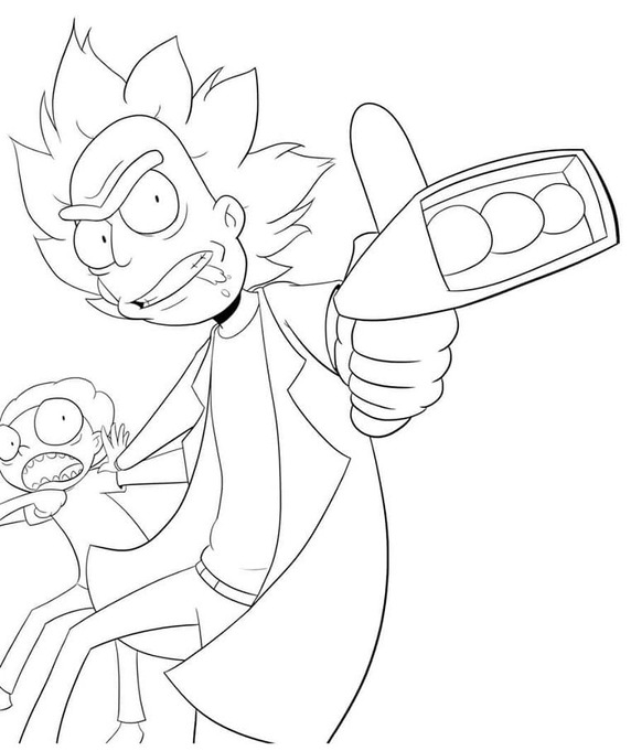 Bild Rick and Morty druckbar
