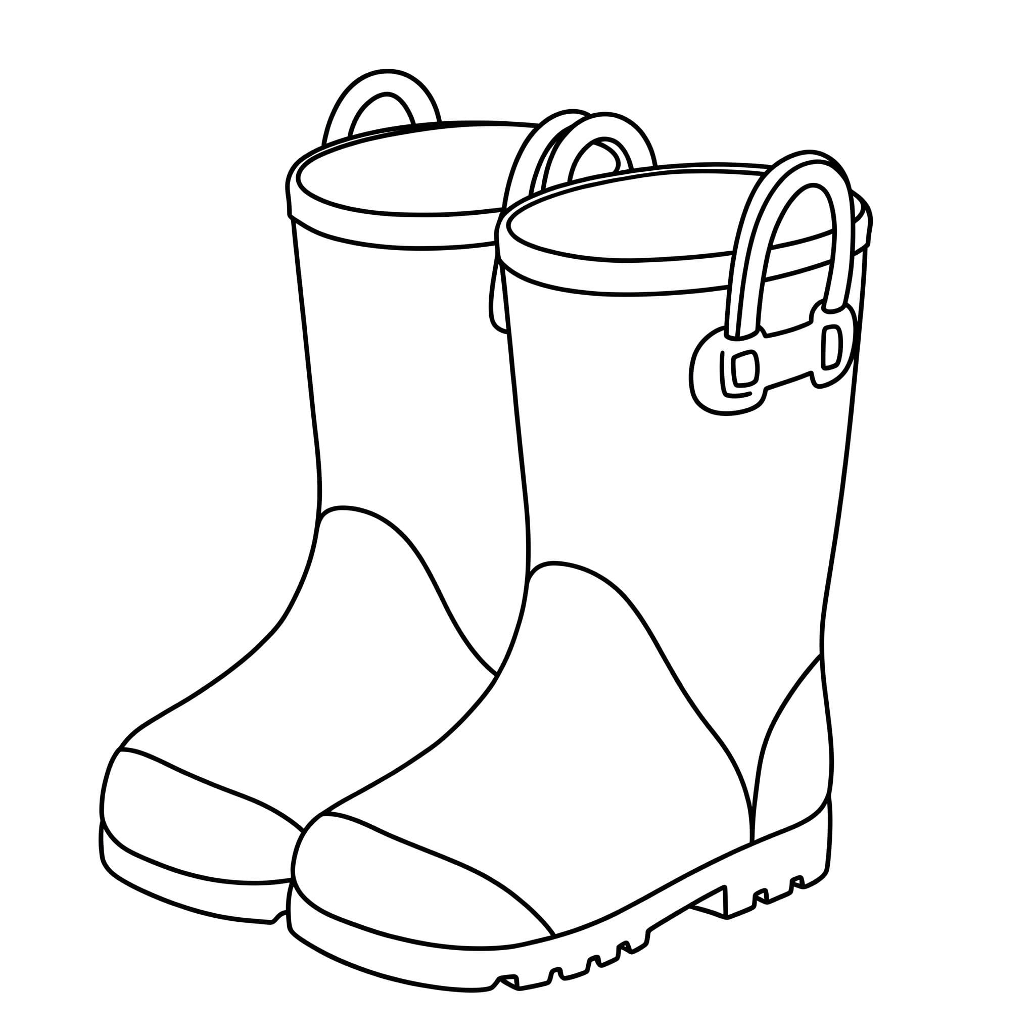 Gummistiefel druckbare basisch
