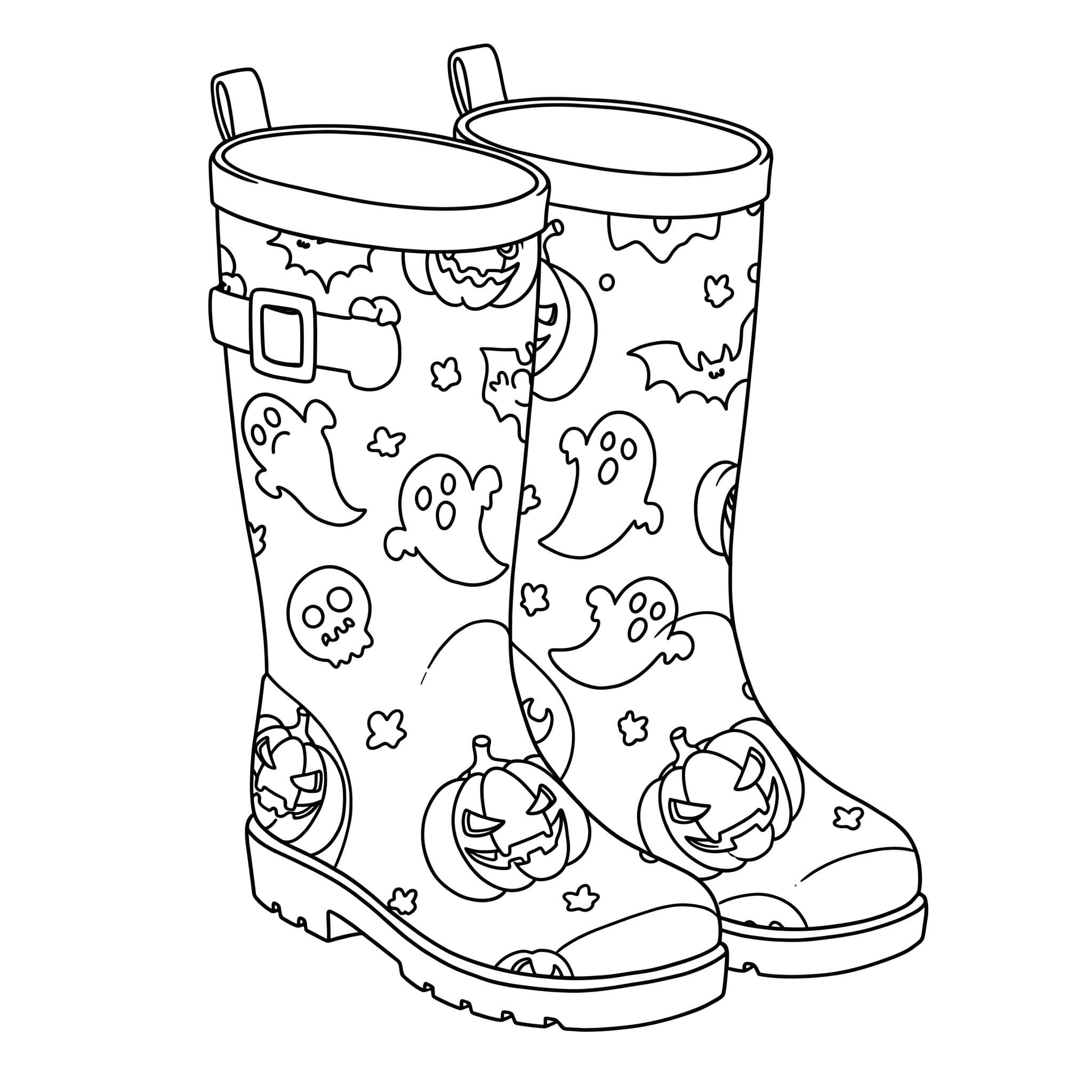 Gummistiefel zum Ausdrucken