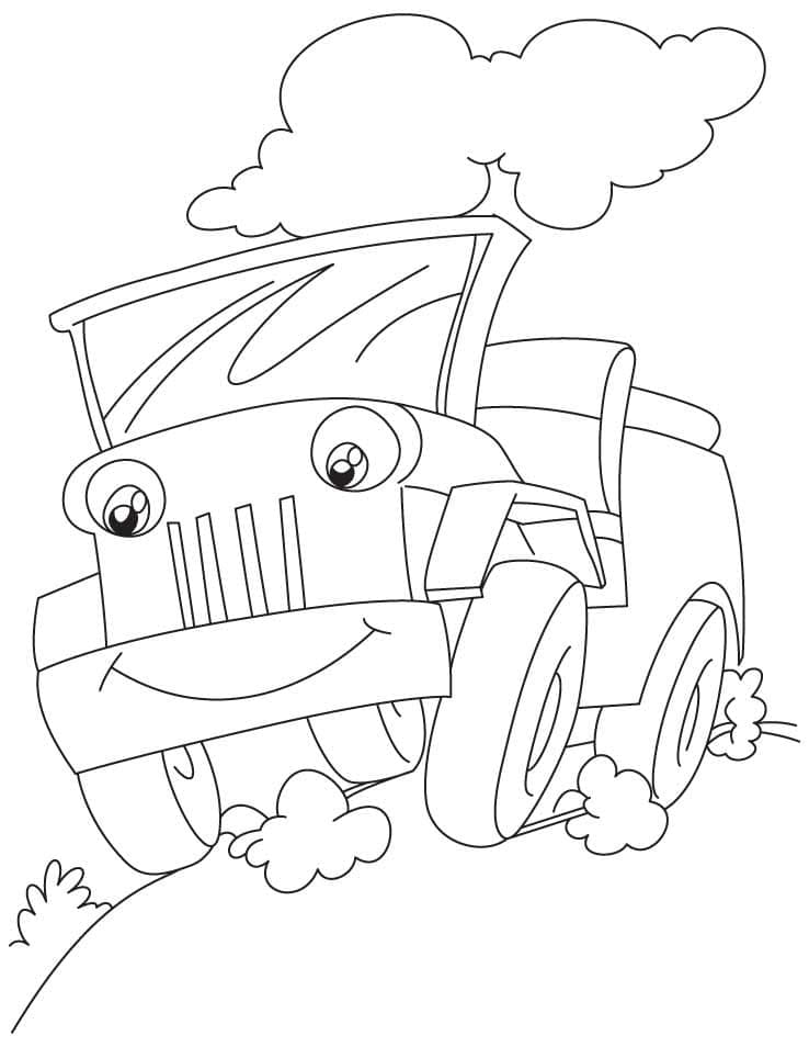 Jeep einfach druckbar