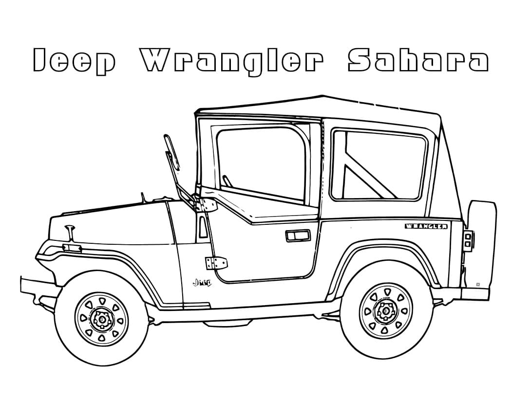 Jeep zum Ausdrucken für Kinder