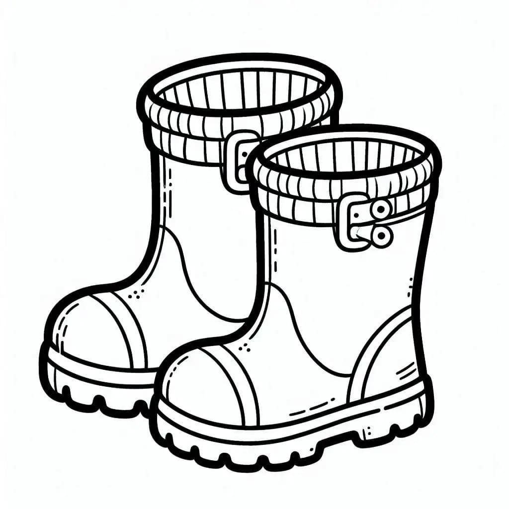 Kostenlose druckbare Gummistiefel