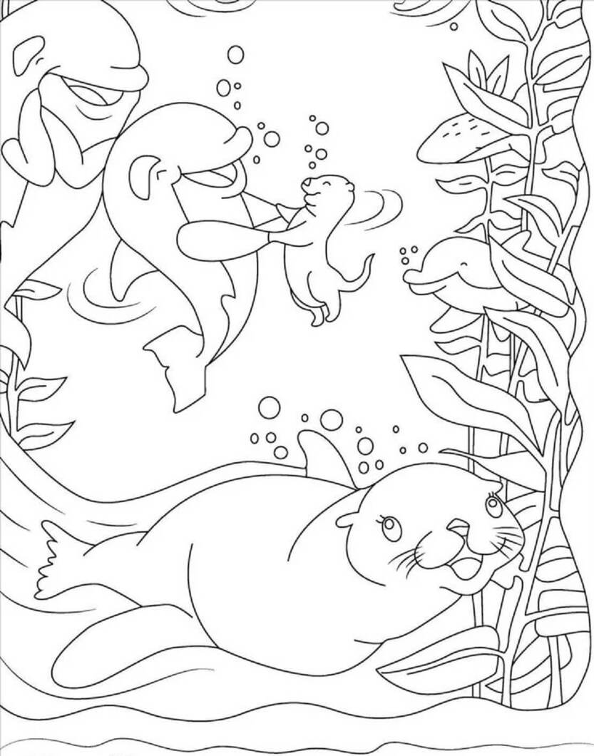 Otter kostenlos für Kinder