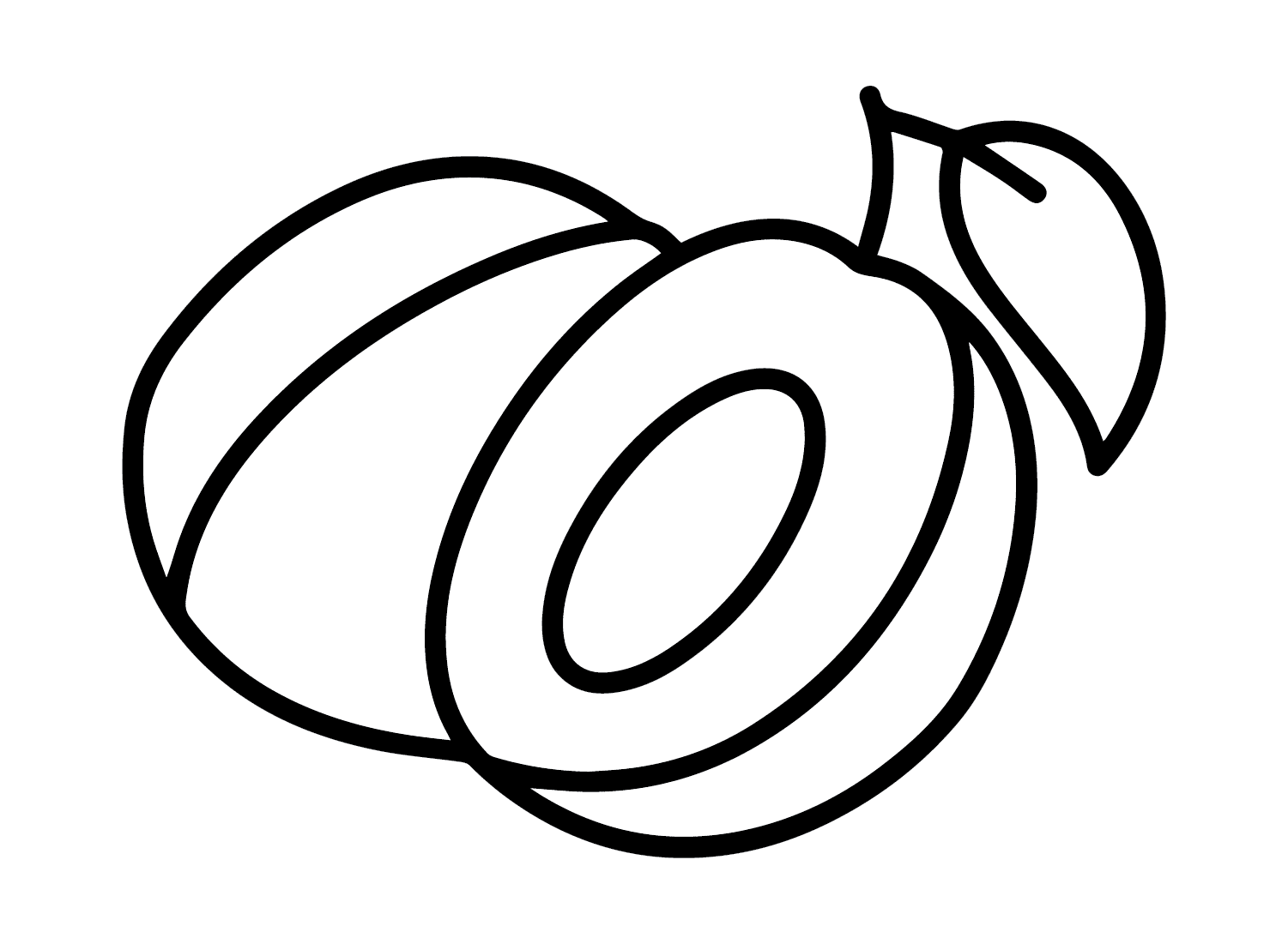 Pflaume zum Ausdrucken