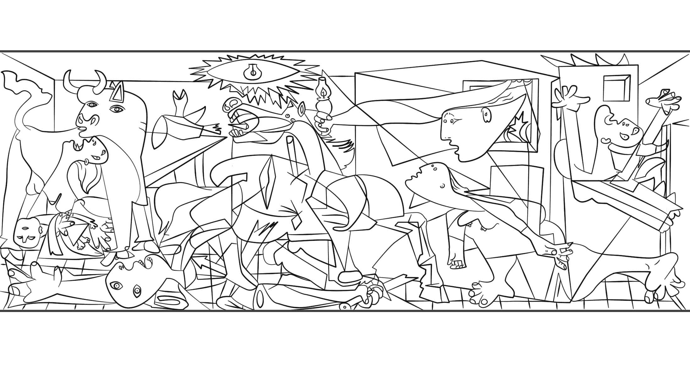 Picasso zum Ausdrucken für Kinder