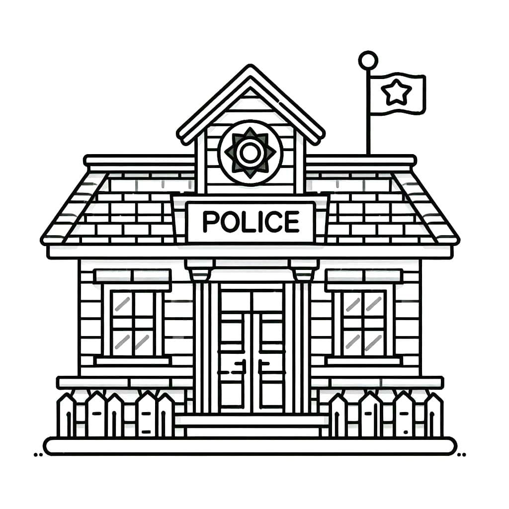 Polizeiwache zum Ausdrucken für Kinder