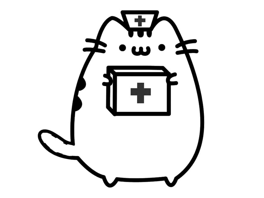 Pusheen zum Ausdrucken