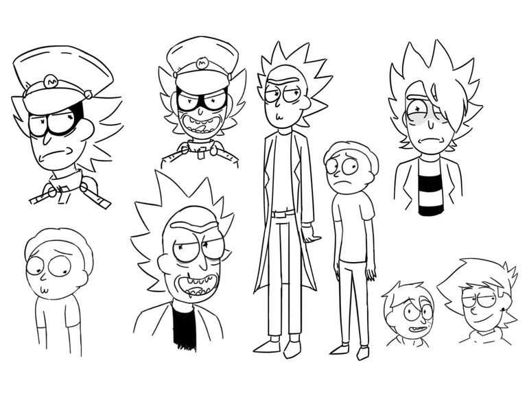 Rick and Morty kostenlose schlicht