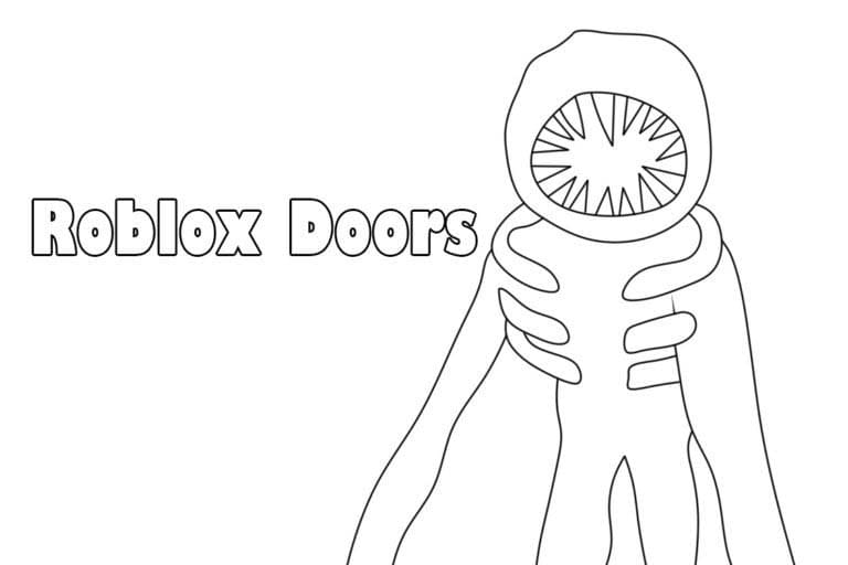 Ausmalbilder Roblox Doors