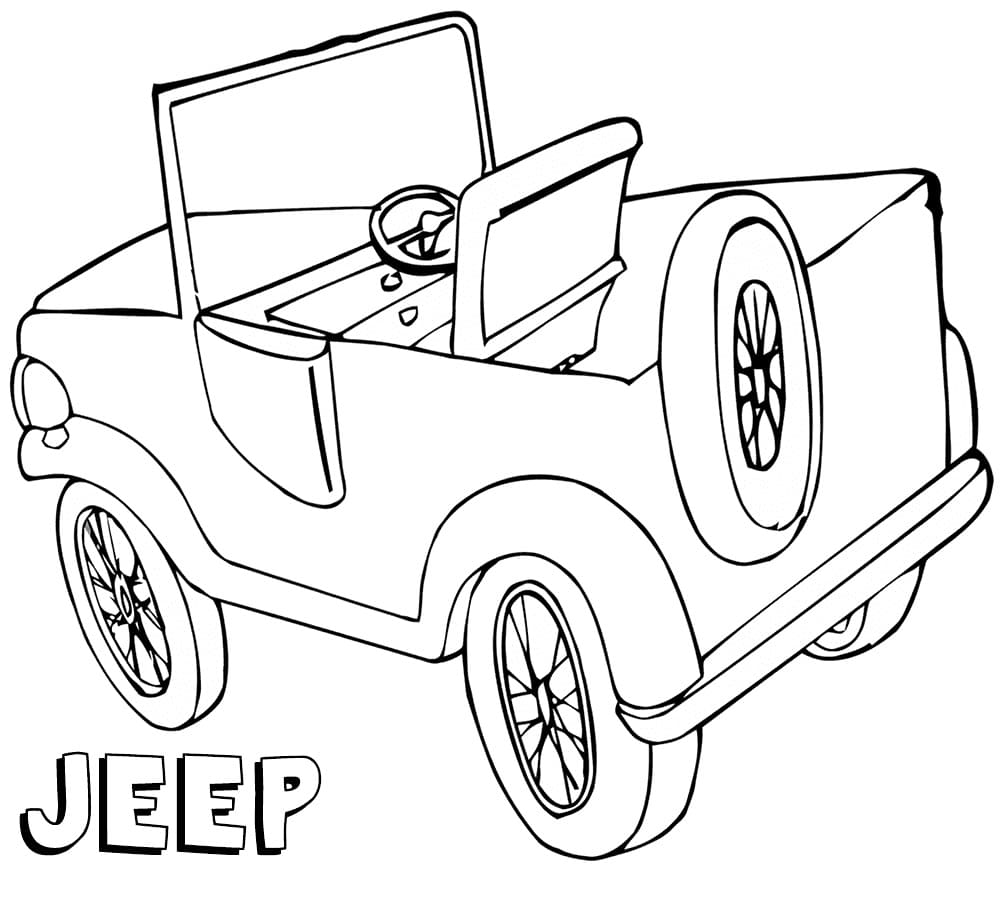 Zeichnen Jeep Bild