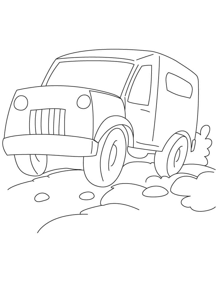 Zeichnen Jeep einfach kostenlos