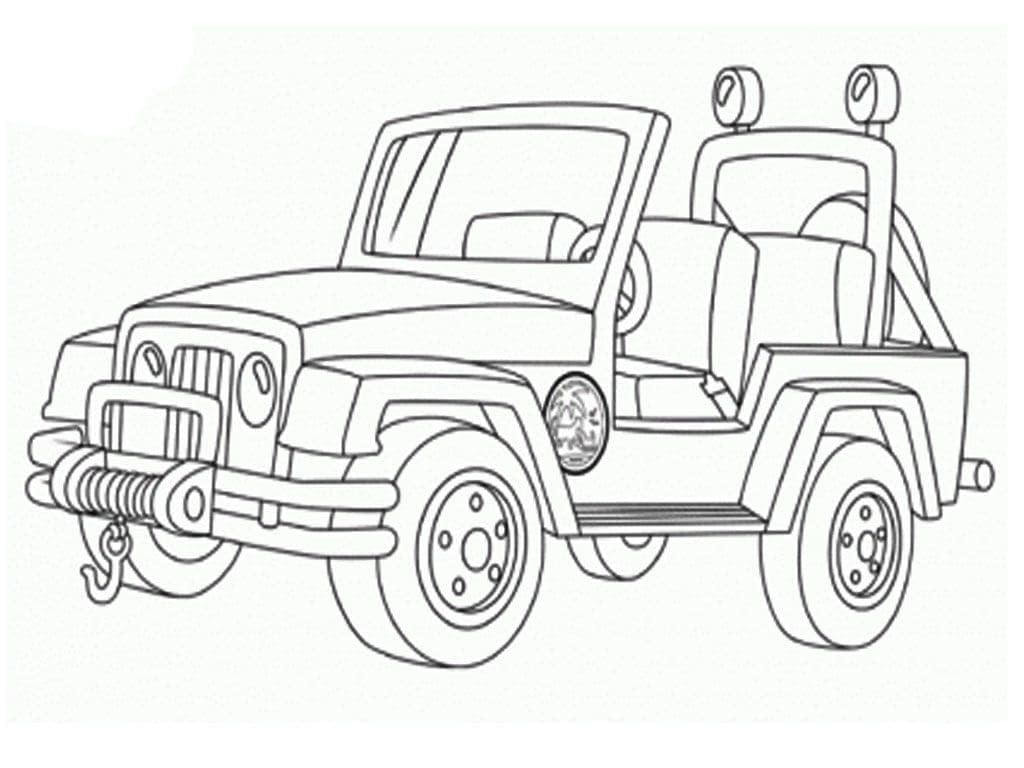 Zeichnen Jeep einfach