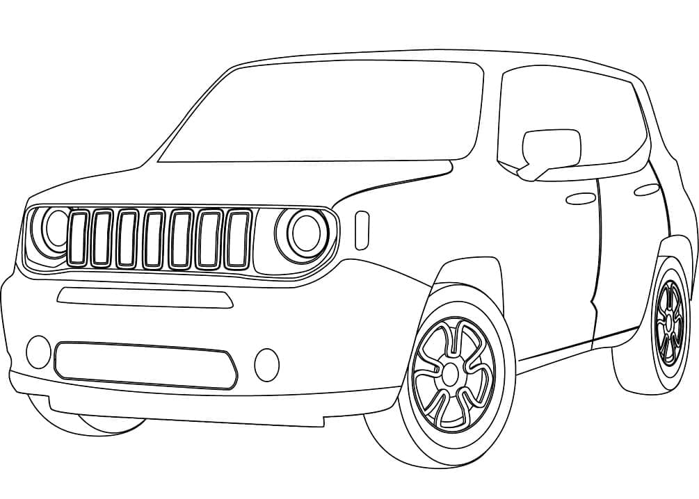 Zeichnen Jeep kostenlos