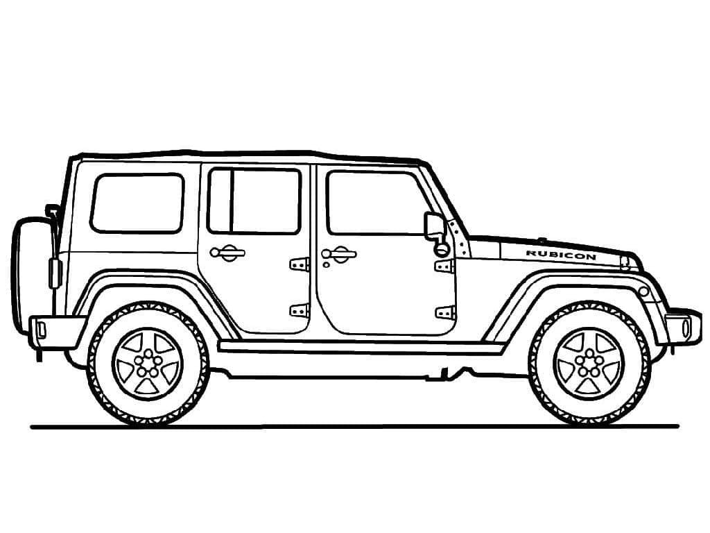 Zeichnen Jeep schlicht