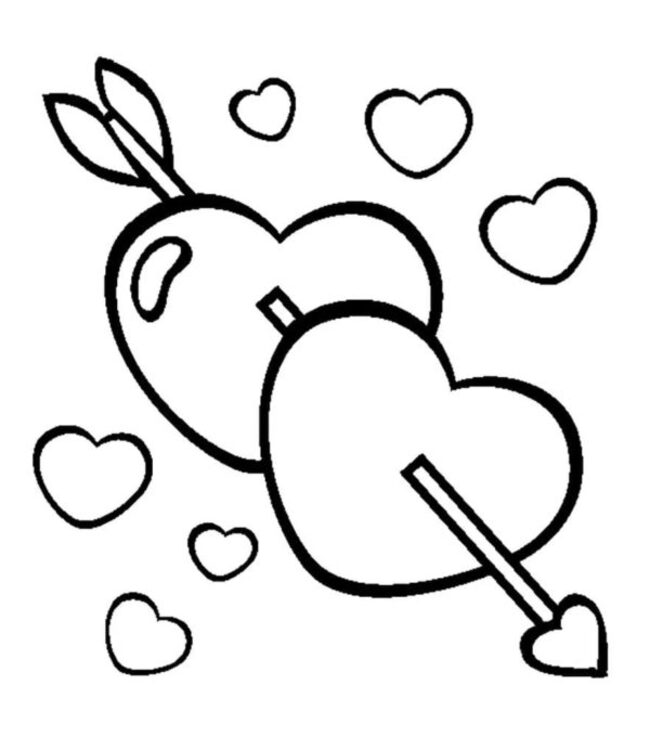 Zeichnen Liebe zum Ausdrucken für Kinder