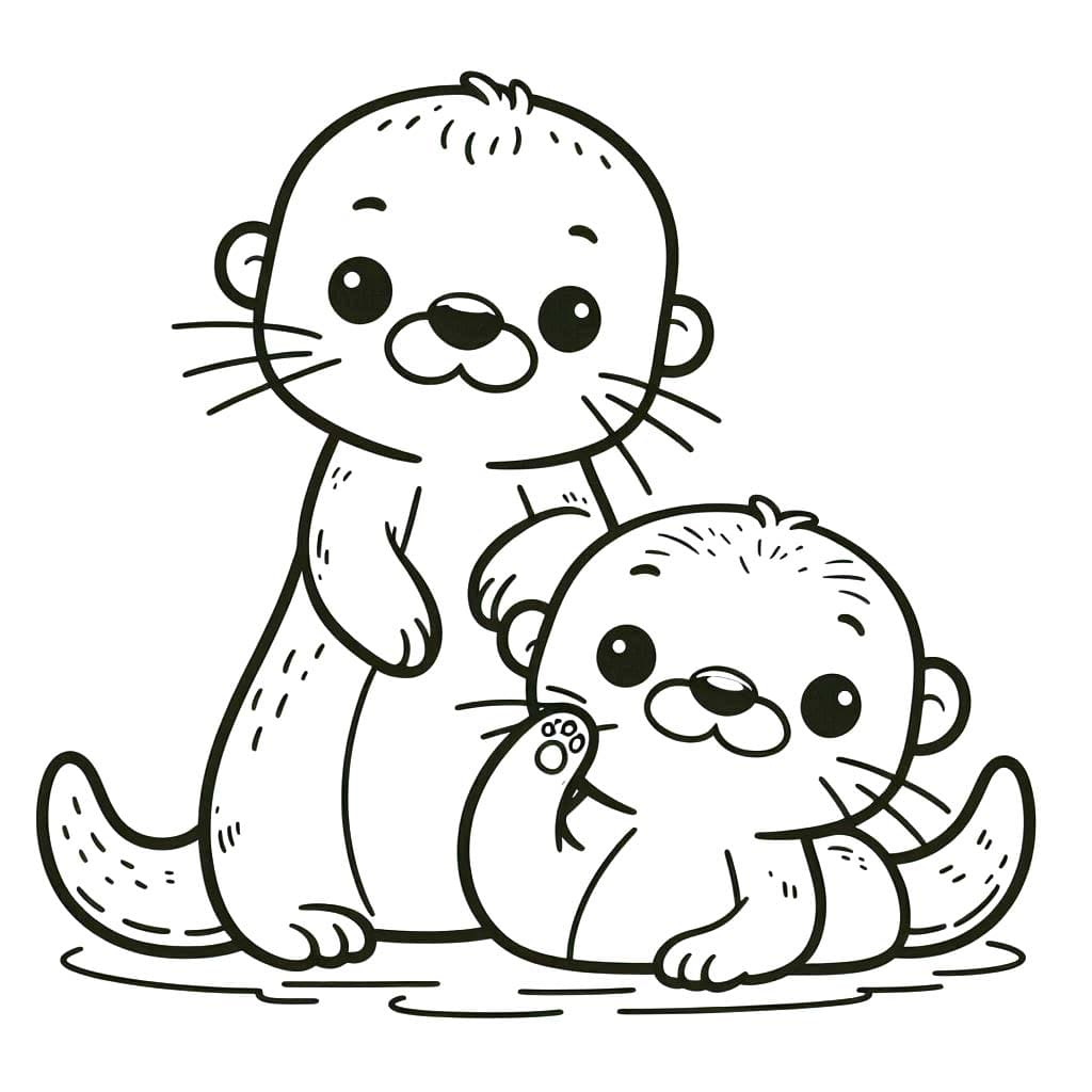 Zeichnen Otter 2