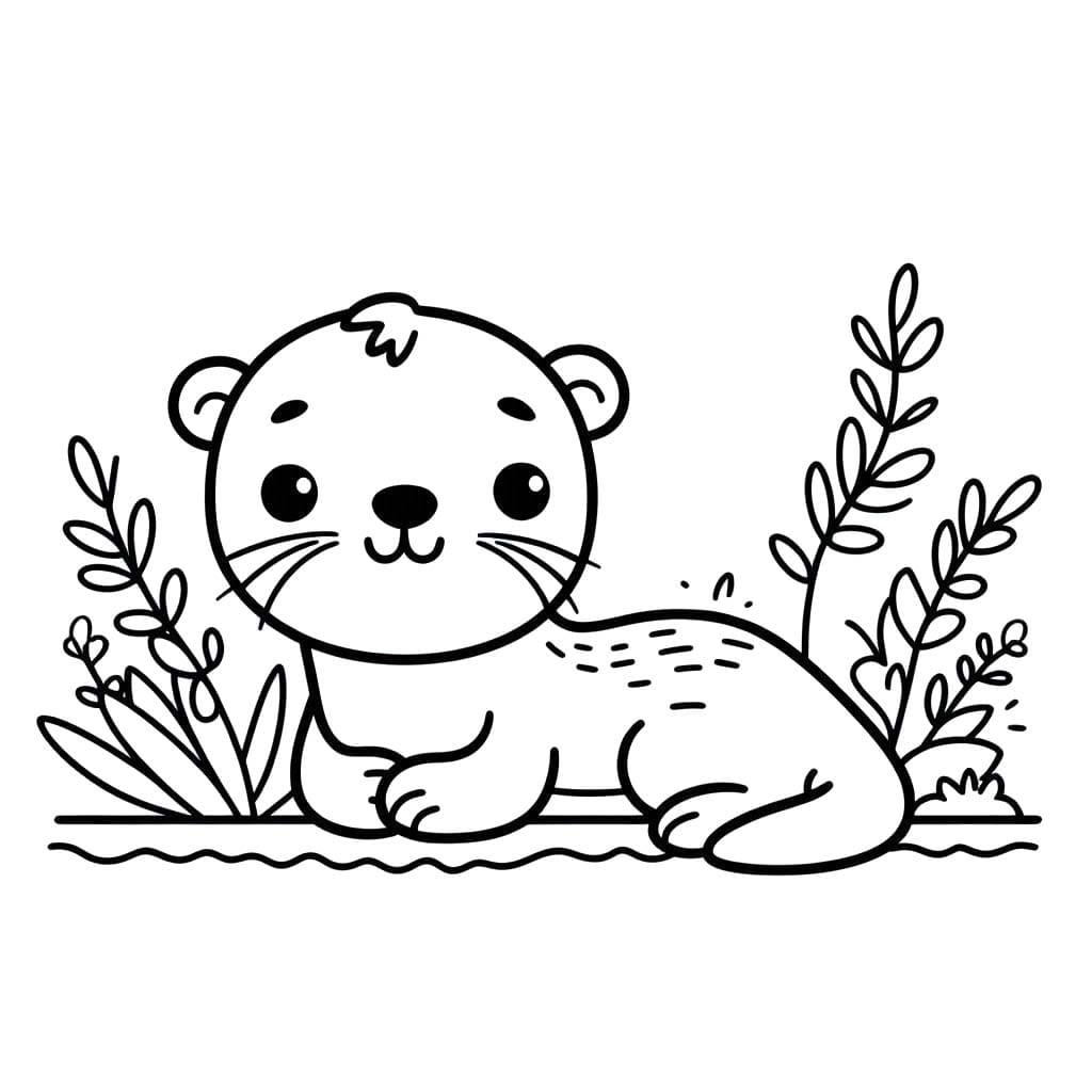 Zeichnen Otter 4