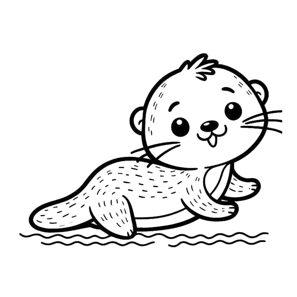 Zeichnen Otter 5