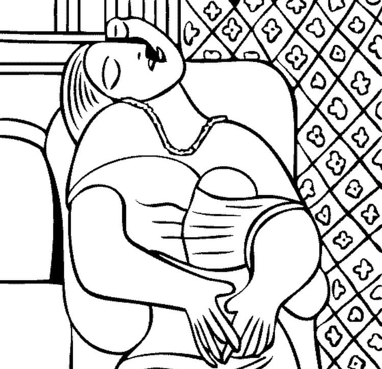 Zeichnen Picasso kostenlos druckbar